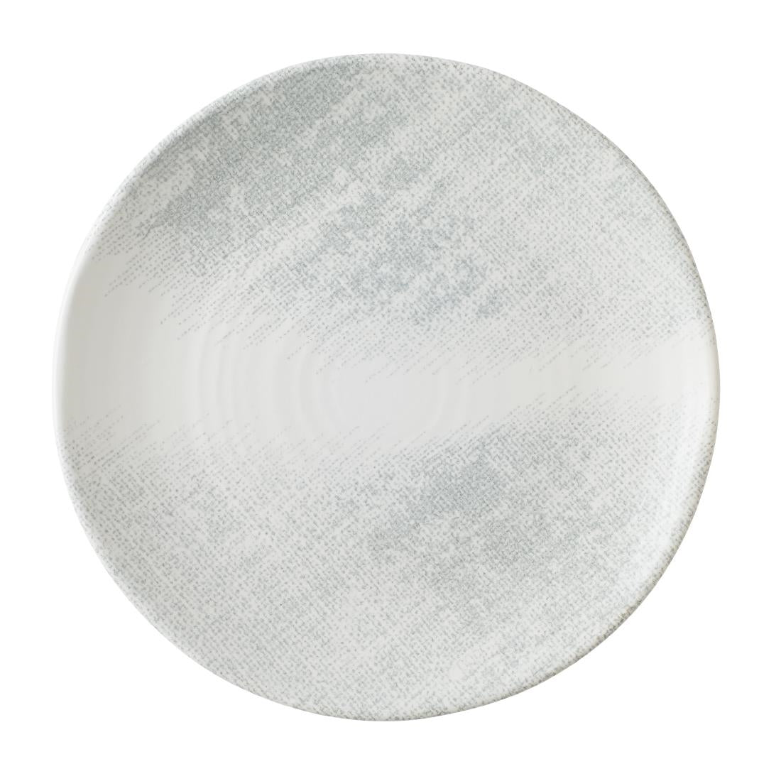 Dudson Makers Collection Organic Coupe Plates Jute Grey 229mm (12 Pack)