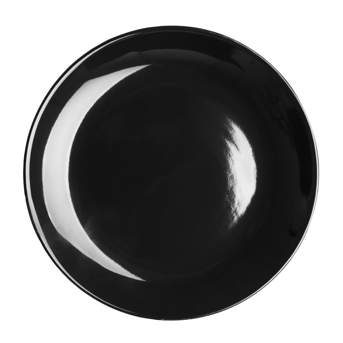 Olympia Cafe Coupe Plates Black 200mm (12 Pack)