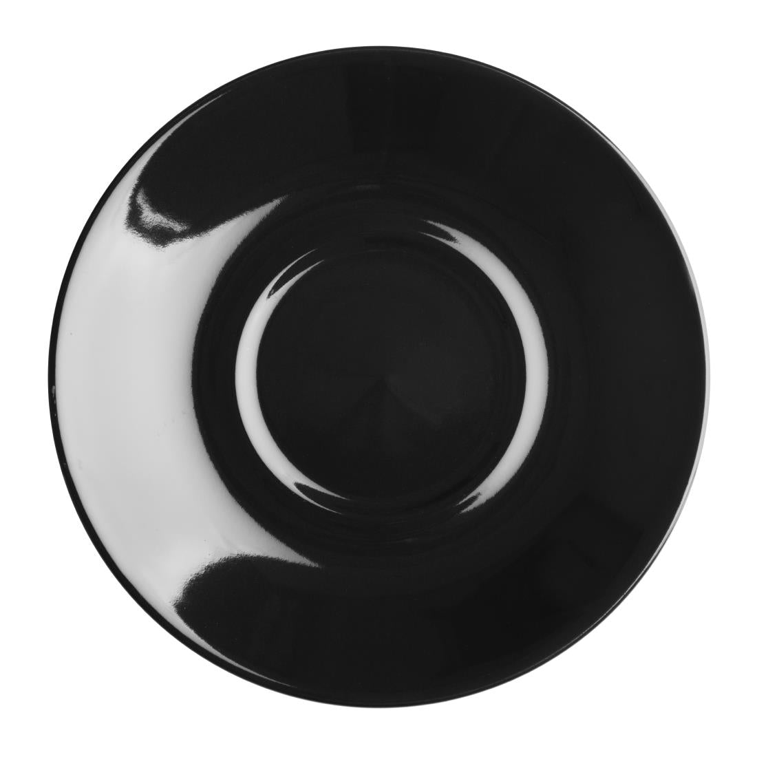 Olympia Cafe Saucers Black 154mm (12 Pack)