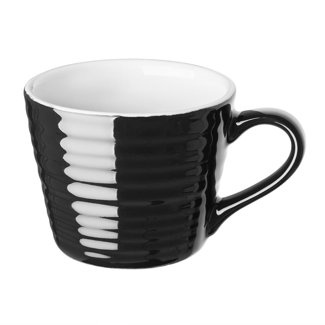 Olympia Cafe Aroma Mugs Black 230ml (6 Pack)