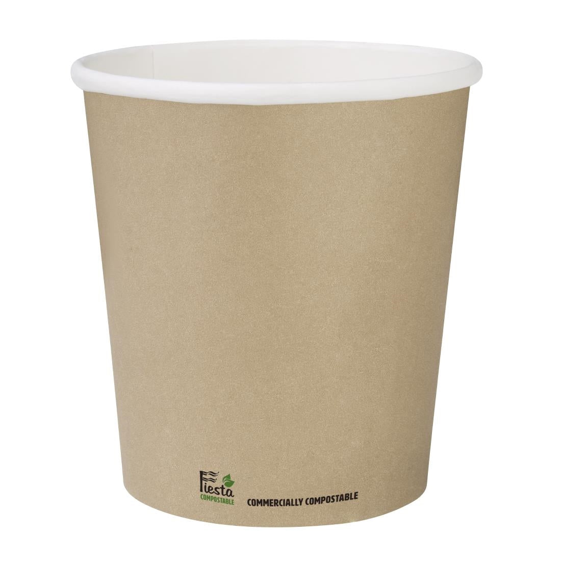 Fiesta Compostable Coffee Cups Single Wall 8oz (1000 Pack)