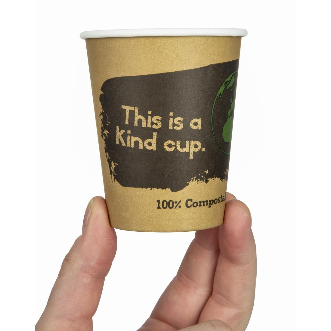 Fiesta Compostable Coffee Cups Single Wall 8oz (50 Pack)