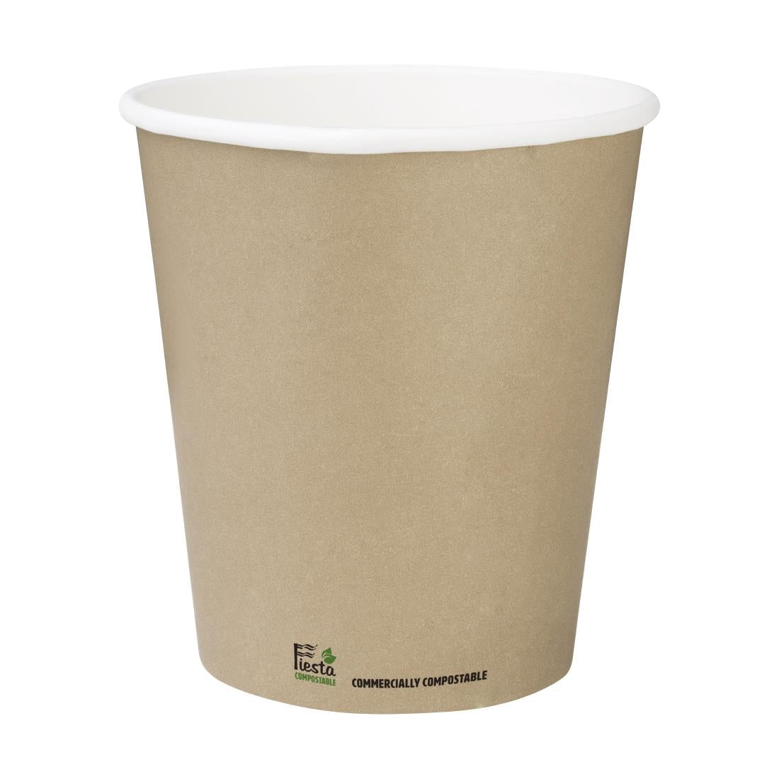 Fiesta Compostable Coffee Cups Single Wall 12oz (50 Pack)