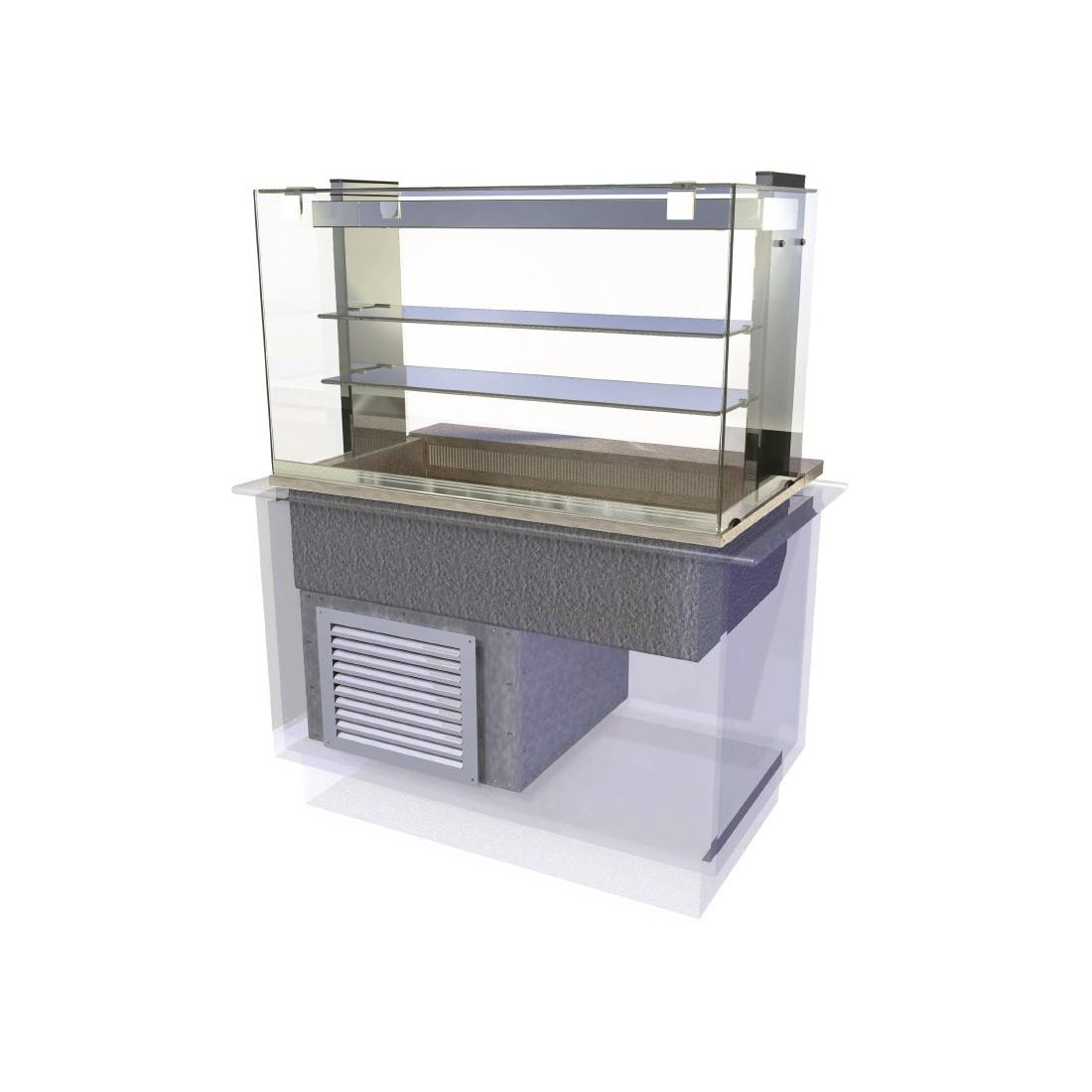 CED Kubus Drop In Multideck Assisted Service 1525mm KCMDL4HT