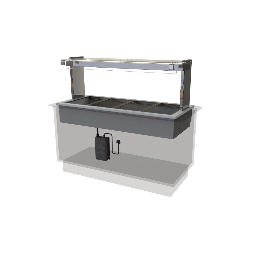 CED Kubus Drop In Dry Heat Bain Marie KHBM4