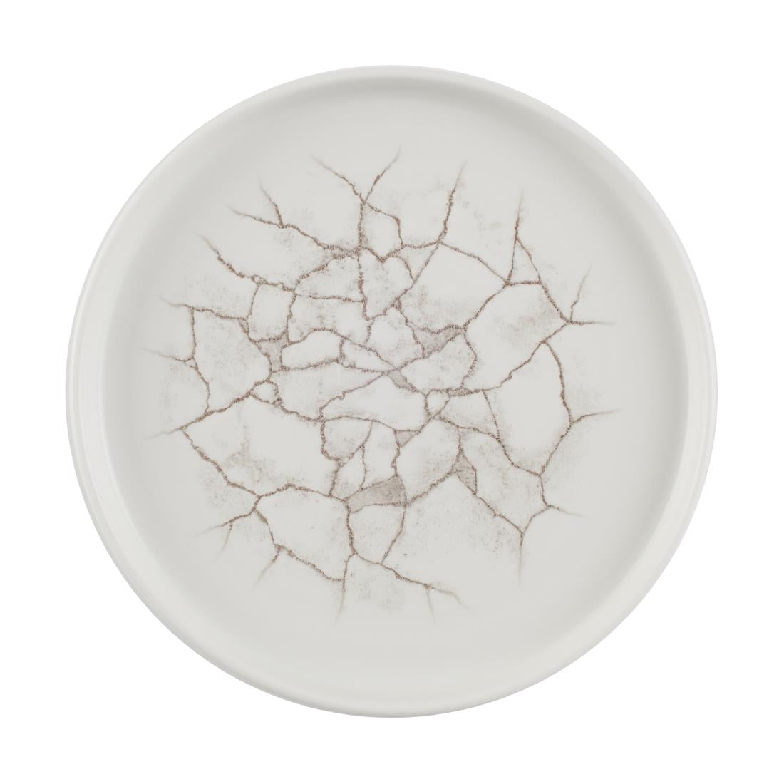 Churchill Studio Prints Kintsugi Agate Walled Plates Grey 220mm (6 Pack)