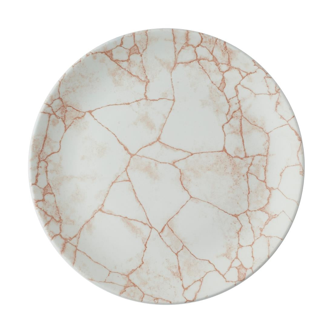 Churchill Studio Prints Kintsugi Evolve Coupe Plates Coral 260mm (12 Pack)