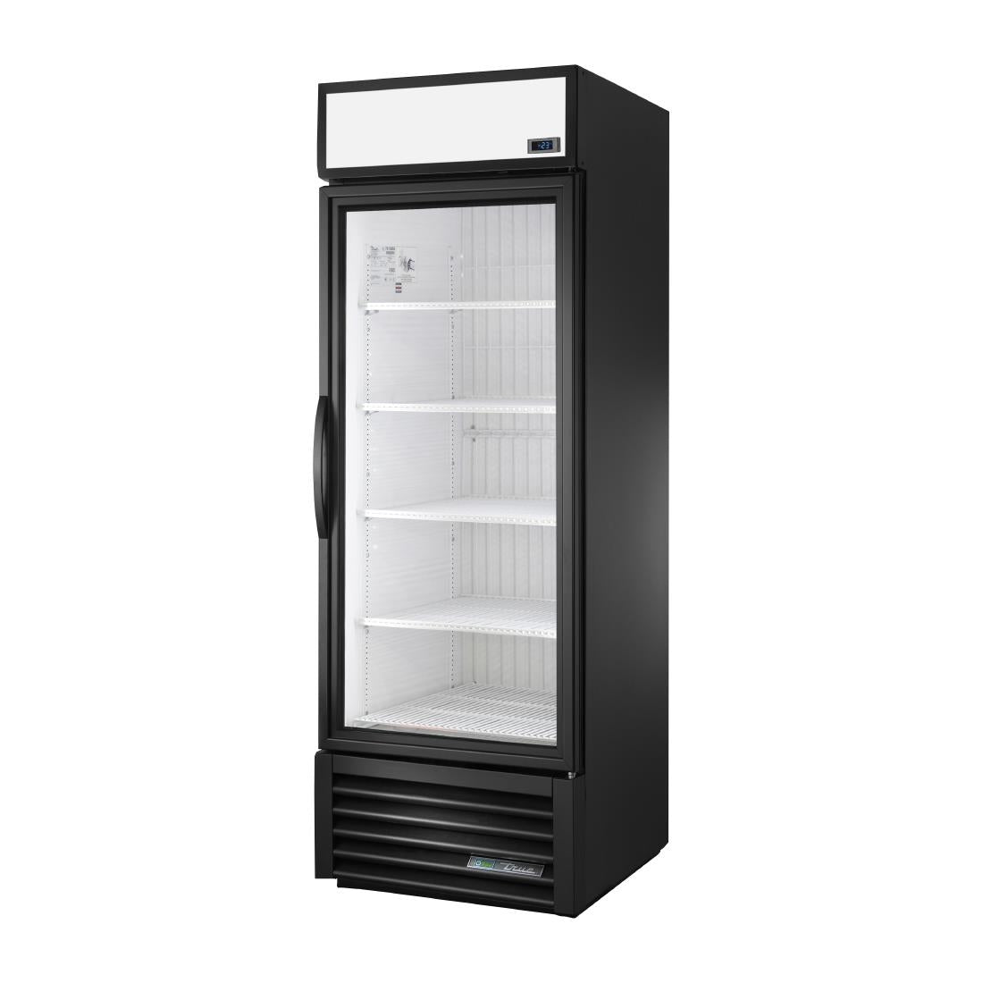 True Upright Single Door Merchandiser Fridge Black