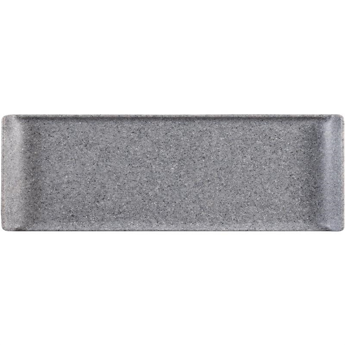 Churchill Melamine Rectangular Trays Granite 560mm (4 Pack)