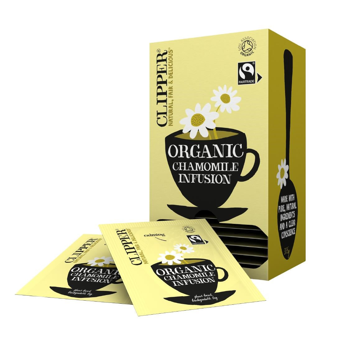 Clipper Fairtrade Organic Infusion Chamomile Tea Bag Envelopes (6 x 25 Pack)