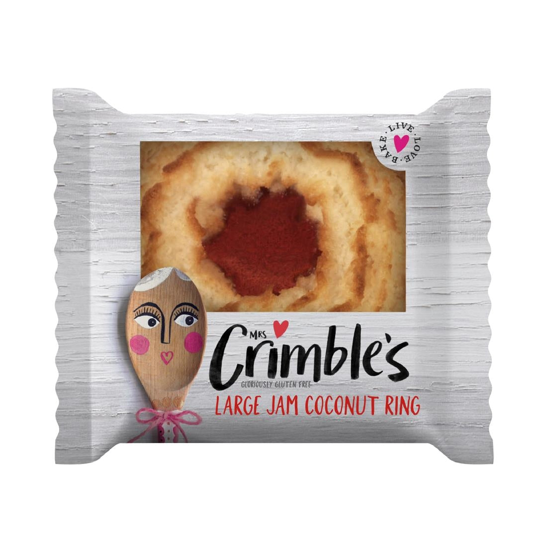 Mrs Crimble's Jam Coconut Ring Single Serve (24 Pack)