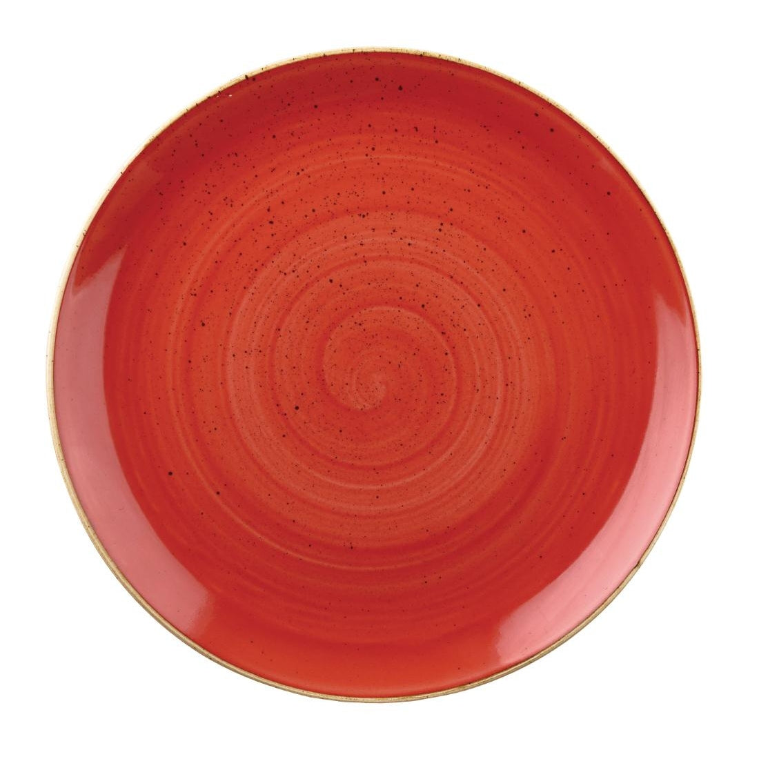 Churchill Stonecast Round Coupe Plates Berry Red 260mm (12 Pack)