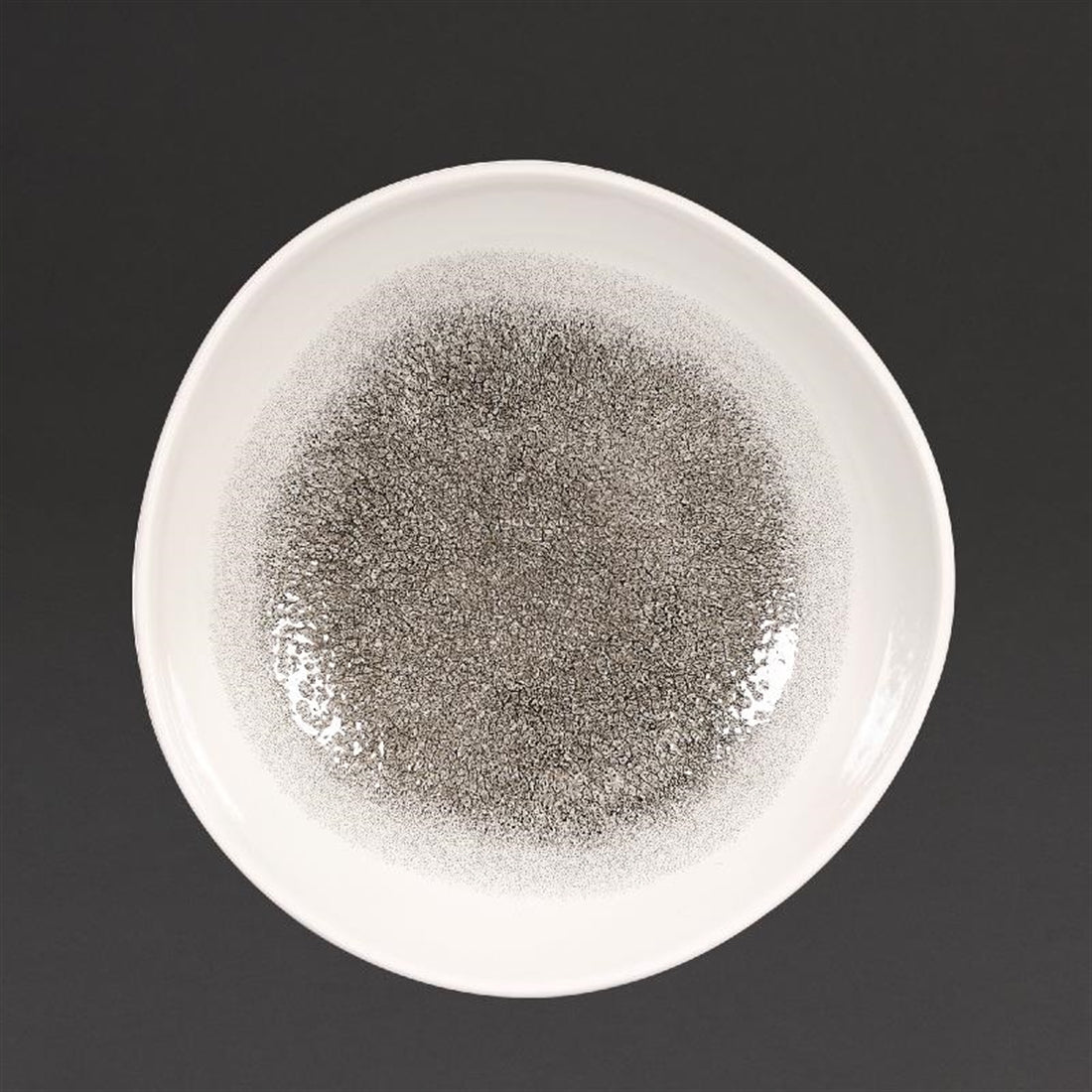 Churchill Studio Prints Raku Trace Round Bowls Quartz Black 253mm (12 Pack)