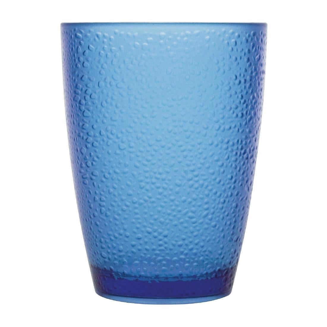 Olympia Kristallon Polycarbonate Tumblers Pebbled Blue 275ml (6 Pack)