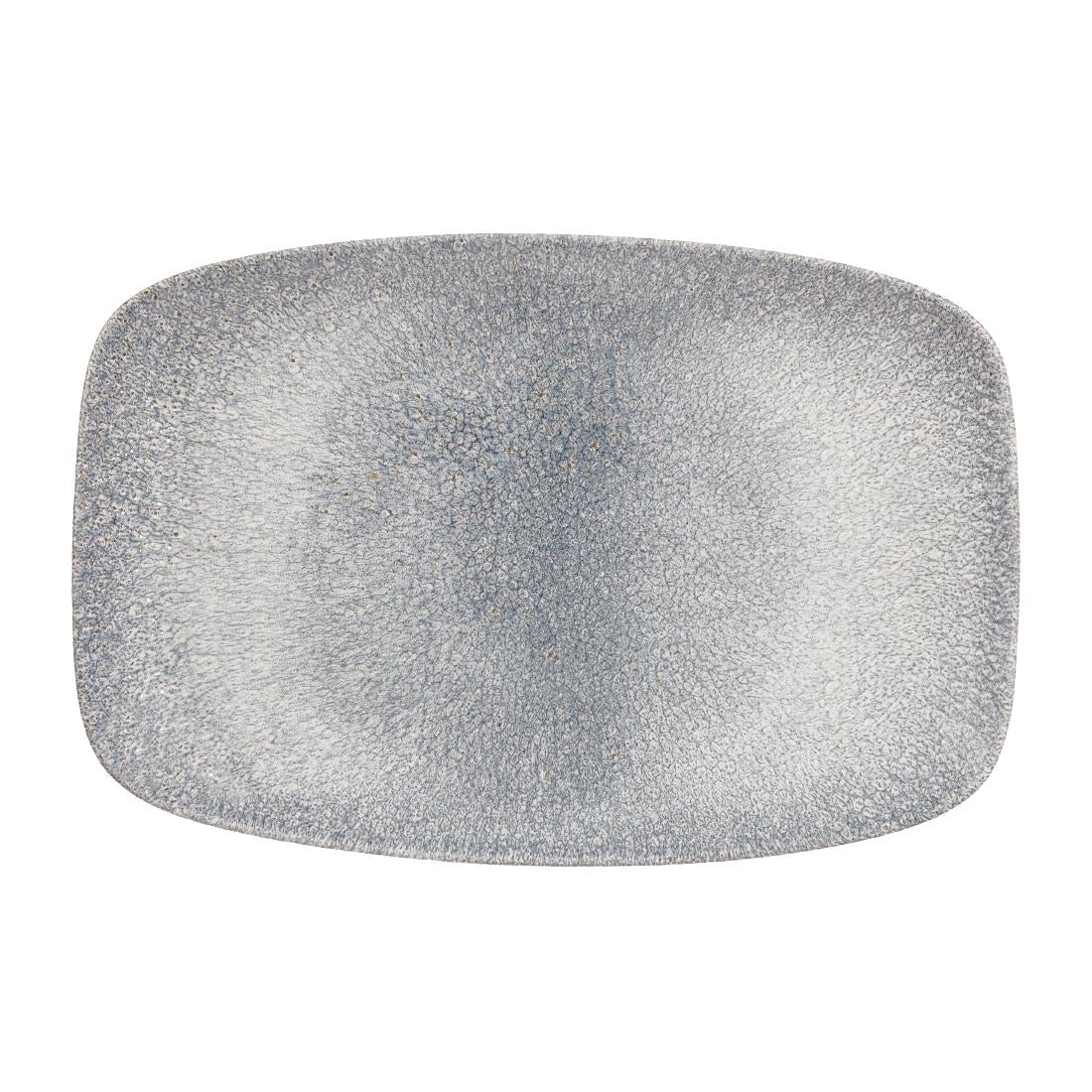 Churchill Studio Prints Raku Rectangular Plates Topaz Blue 300mm (6 Pack)