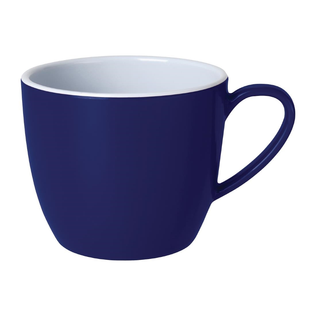 Olympia Kristallon Gala Colour Rim Melamine Mug Blue 285ml (6 Pack)