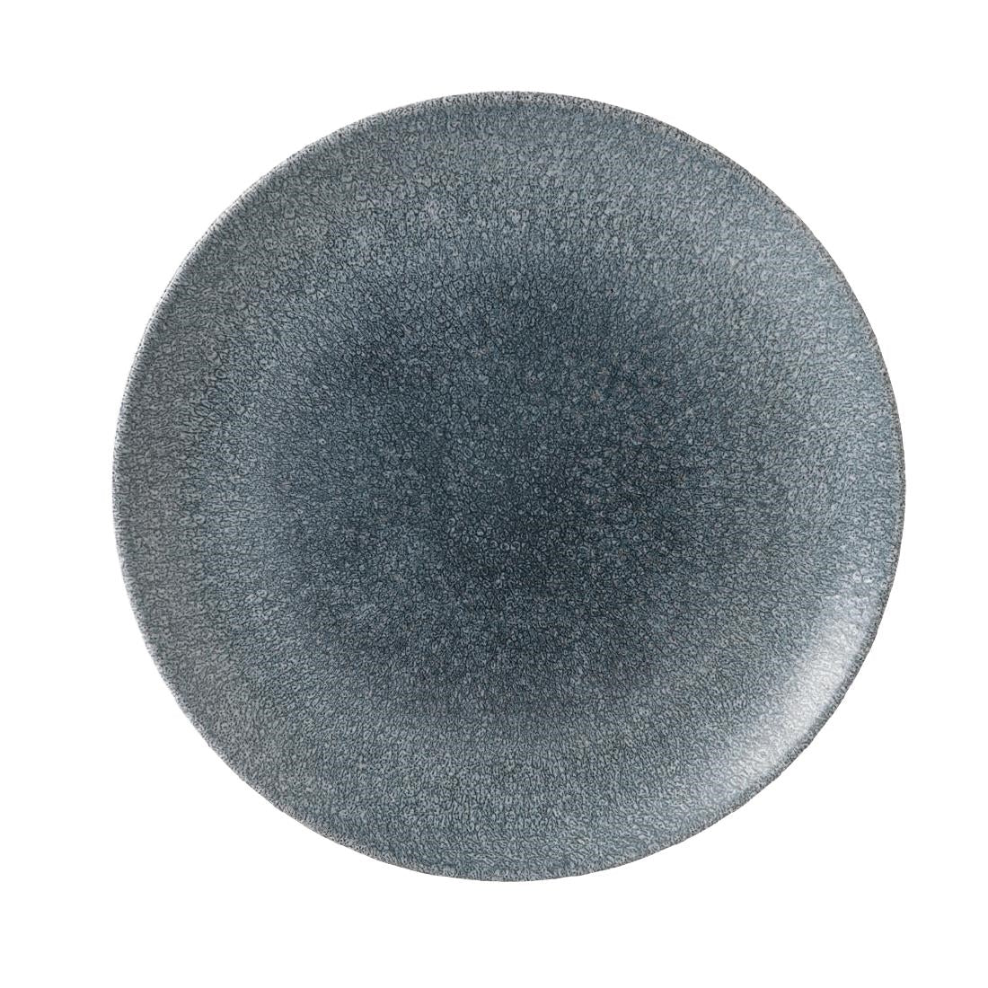 Churchill Studio Prints Raku Round Coupe Plates Topaz Blue 260mm (12 Pack)
