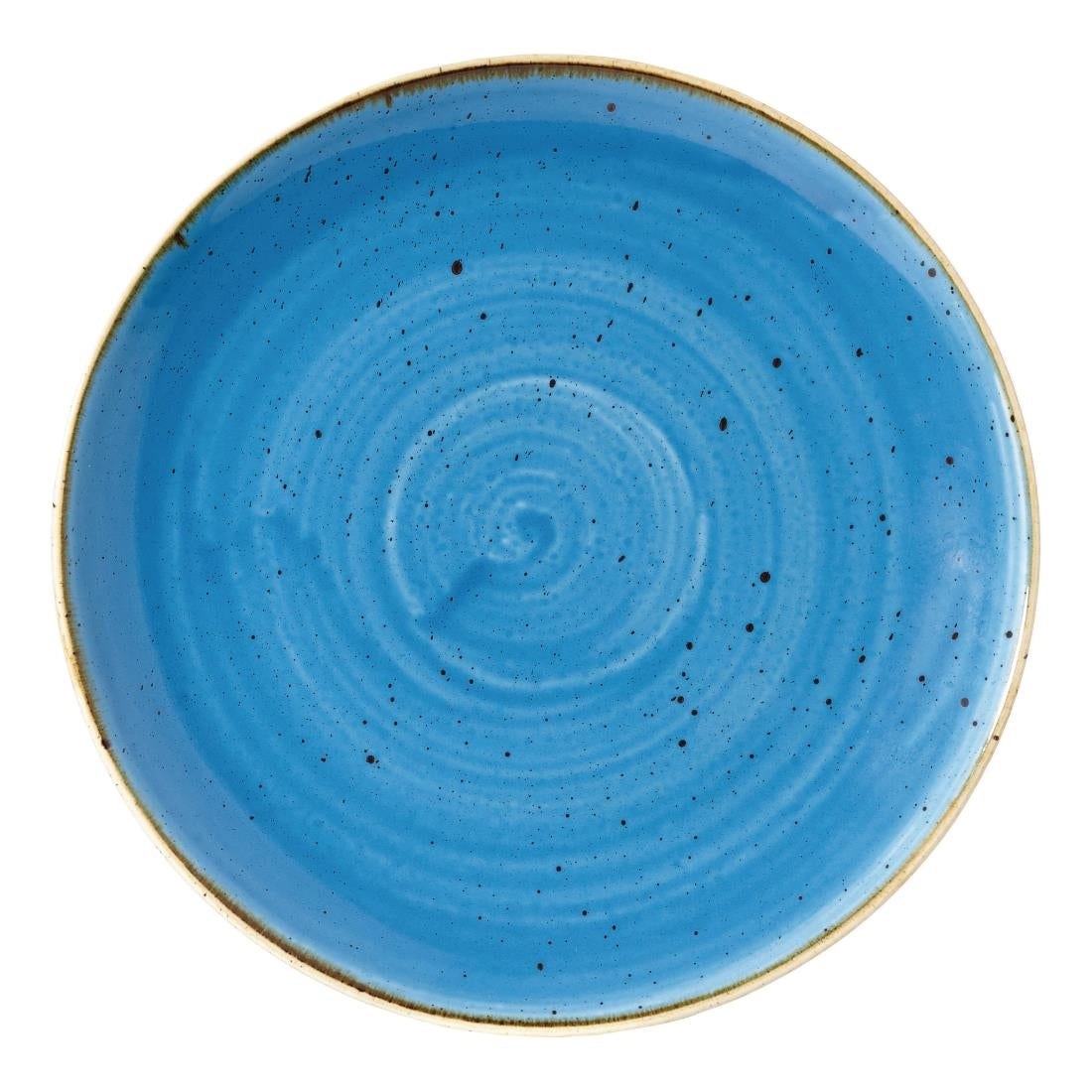 Churchill Stonecast Round Coupe Plates Cornflower Blue 217mm