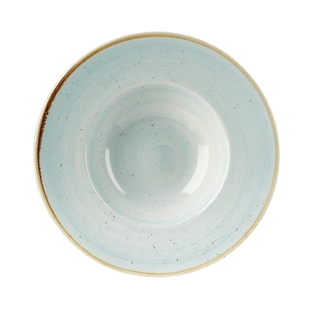 Churchill Stonecast Round Wide Rim Bowls Duck Egg Blue 240mm (12 Pack)