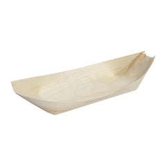 Fiesta Compostable Wooden Sushi Boats Medium 190mm (100 Pack)
