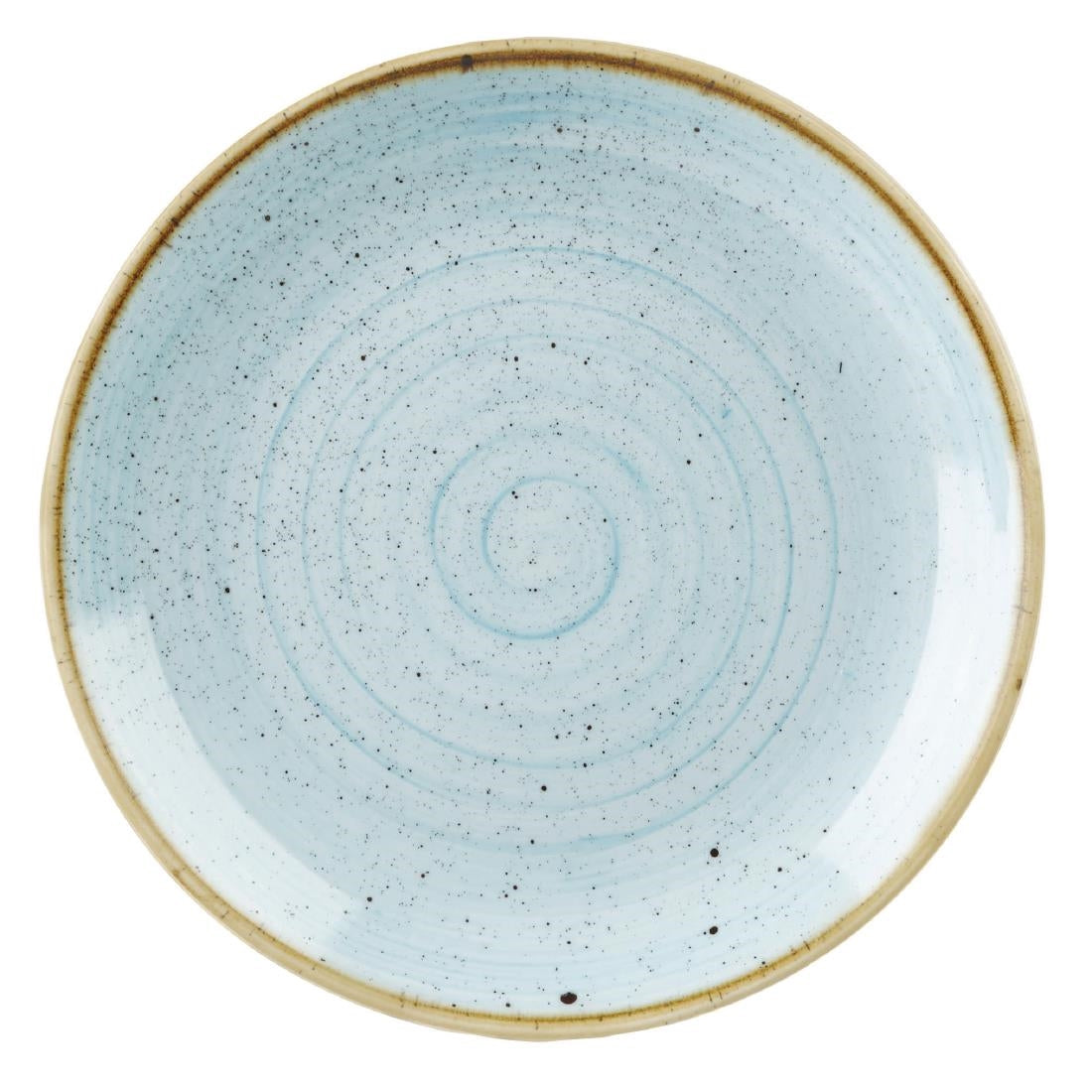 Churchill Stonecast Round Coupe Plates Duck Egg Blue 217mm (12 Pack)