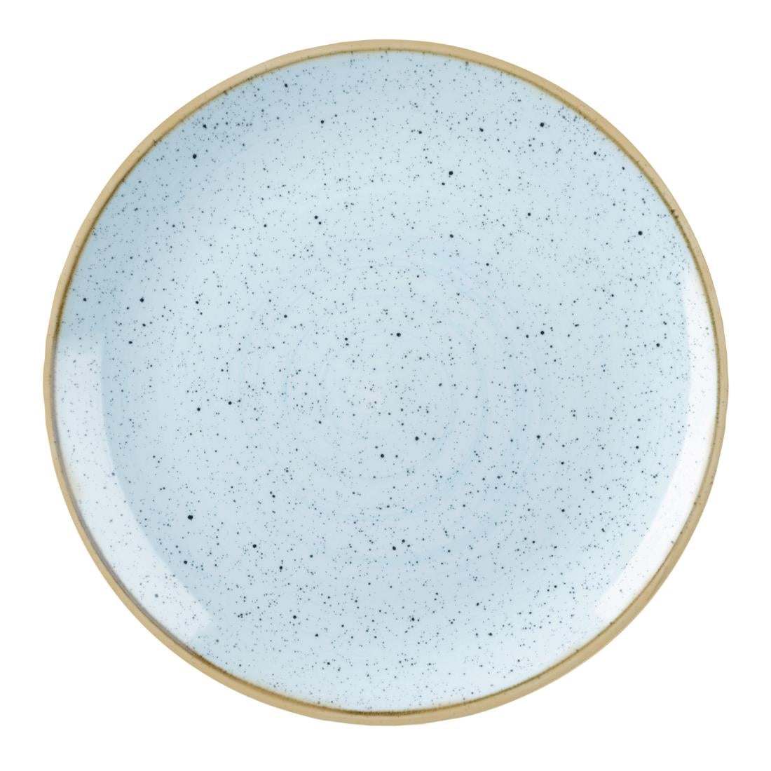 Churchill Stonecast Round Coupe Plates Duck Egg Blue 165mm (12 Pack)