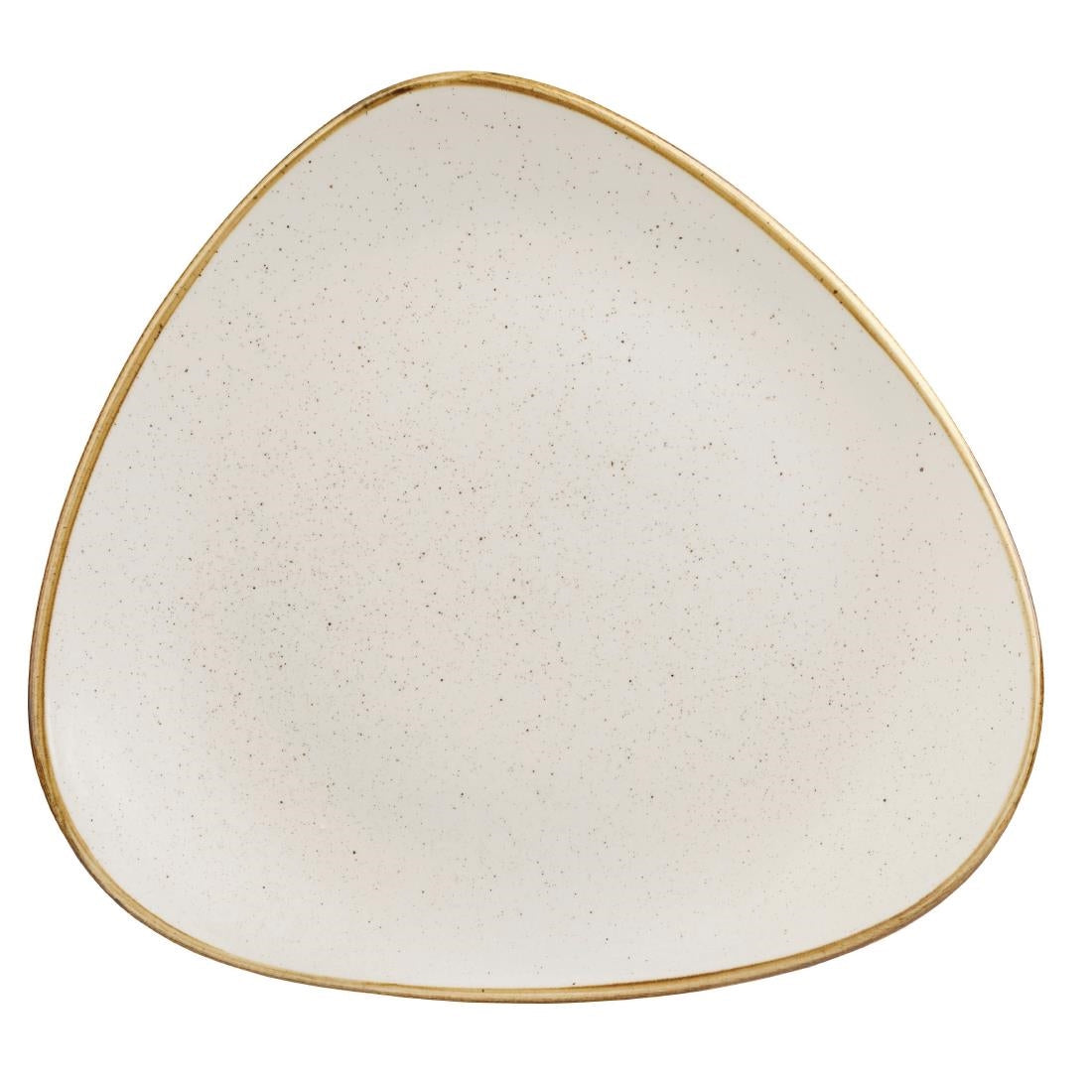Churchill Stonecast Triangle Plates Barley White 305mm (6 Pack)