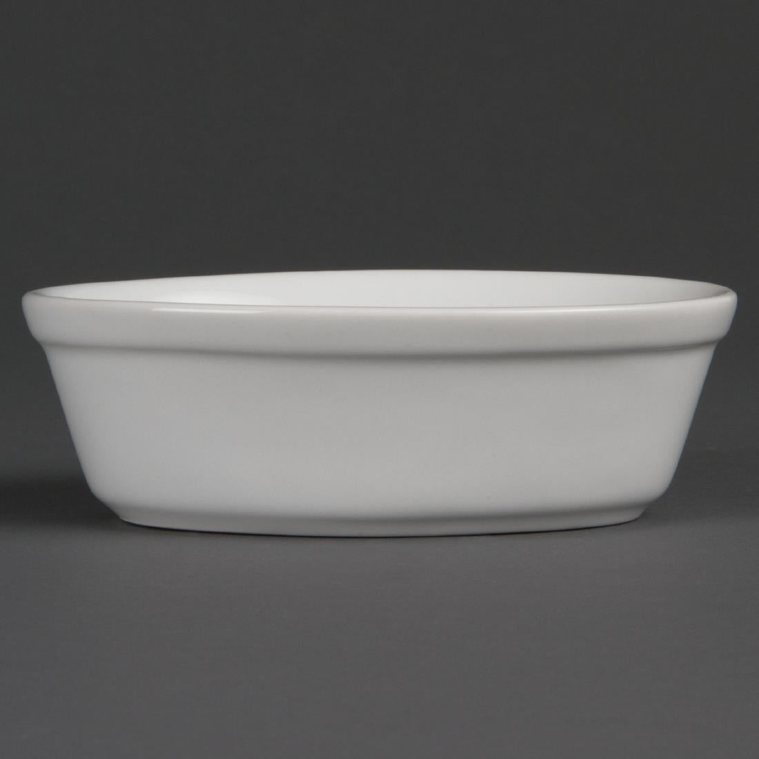 Olympia Whiteware Oval Pie Bowls 161mm (6 Pack)