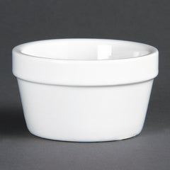 Olympia Whiteware Mediterranean Ramekins White 77mm (6 Pack)