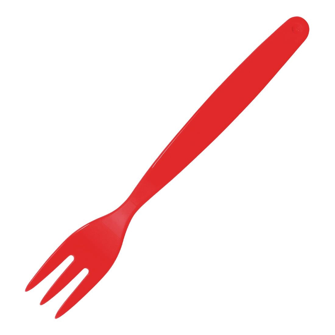 Olympia Kristallon Polypropylene Forks Red (12 Pack)