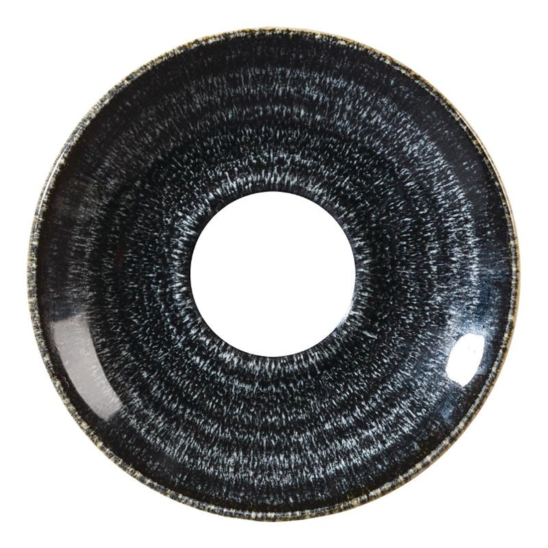 Churchill Studio Prints Homespun Charcoal Black Espresso Saucers 118mm