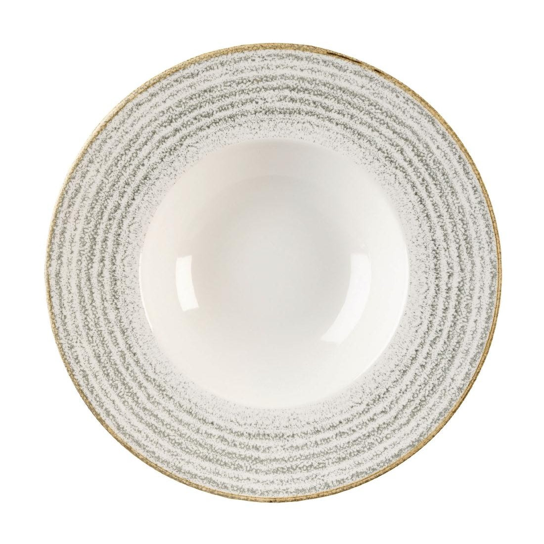 Churchill Studio Prints Homespun Stone Grey Wide Rim Bowls 280mm (12 Pack)