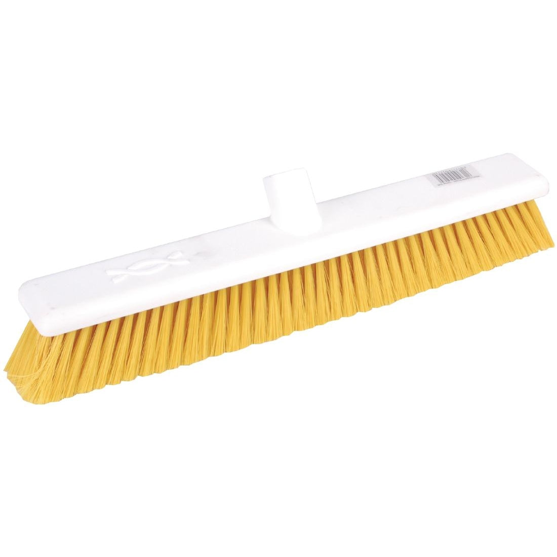 Jantex Hygiene Broom Soft Bristle Yellow 18"