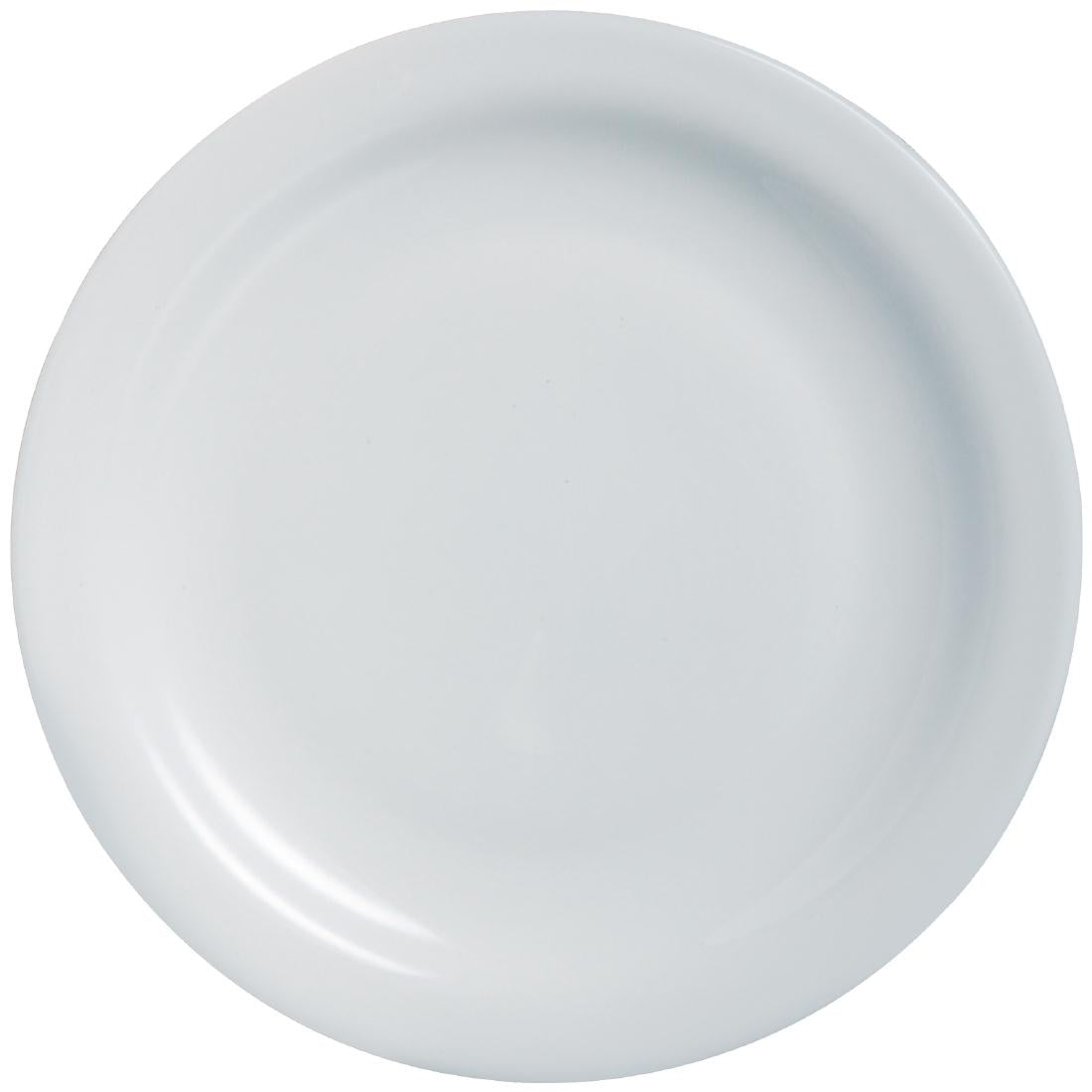 Arcoroc Opal Hoteliere Narrow Rim Plates 236mm (6 Pack)