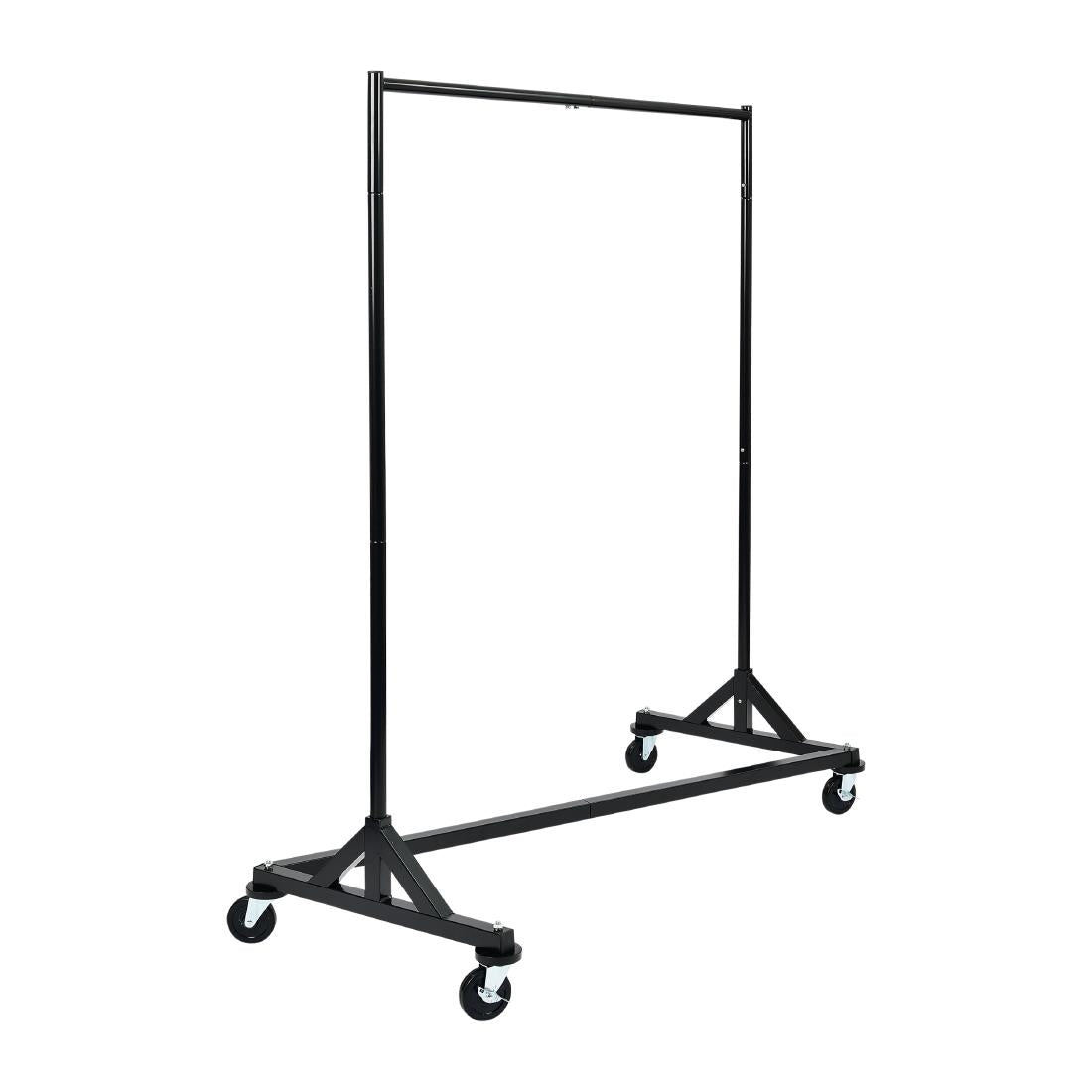 Black and Chrome Garment Rail