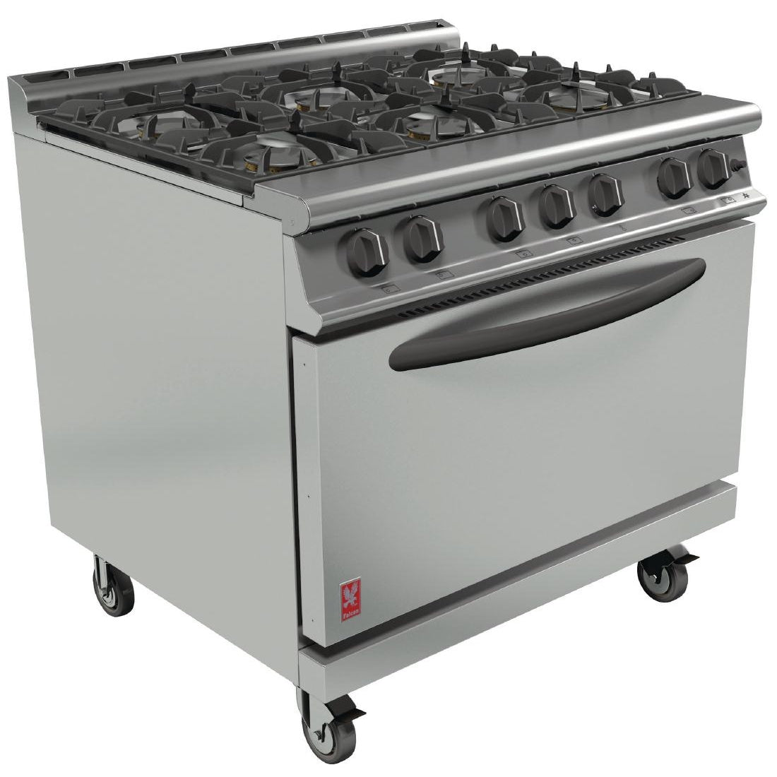 Falcon Dominator Plus Natural Gas Oven Range 6 Burner with Castors G3101D