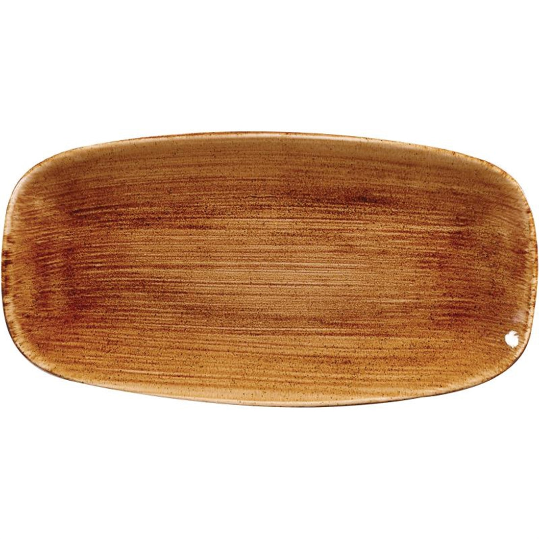 Churchill Stonecast Patina Rectangular Plates Vintage Copper 355mm (6 Pack)