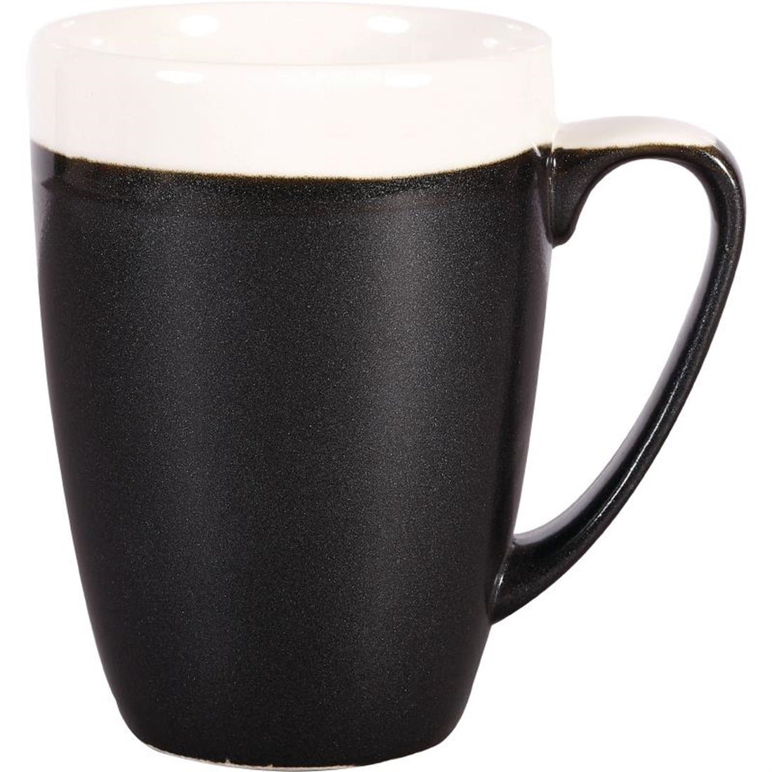 Churchill Monochrome Profile Mugs Onyx Black 340ml (12 Pack)