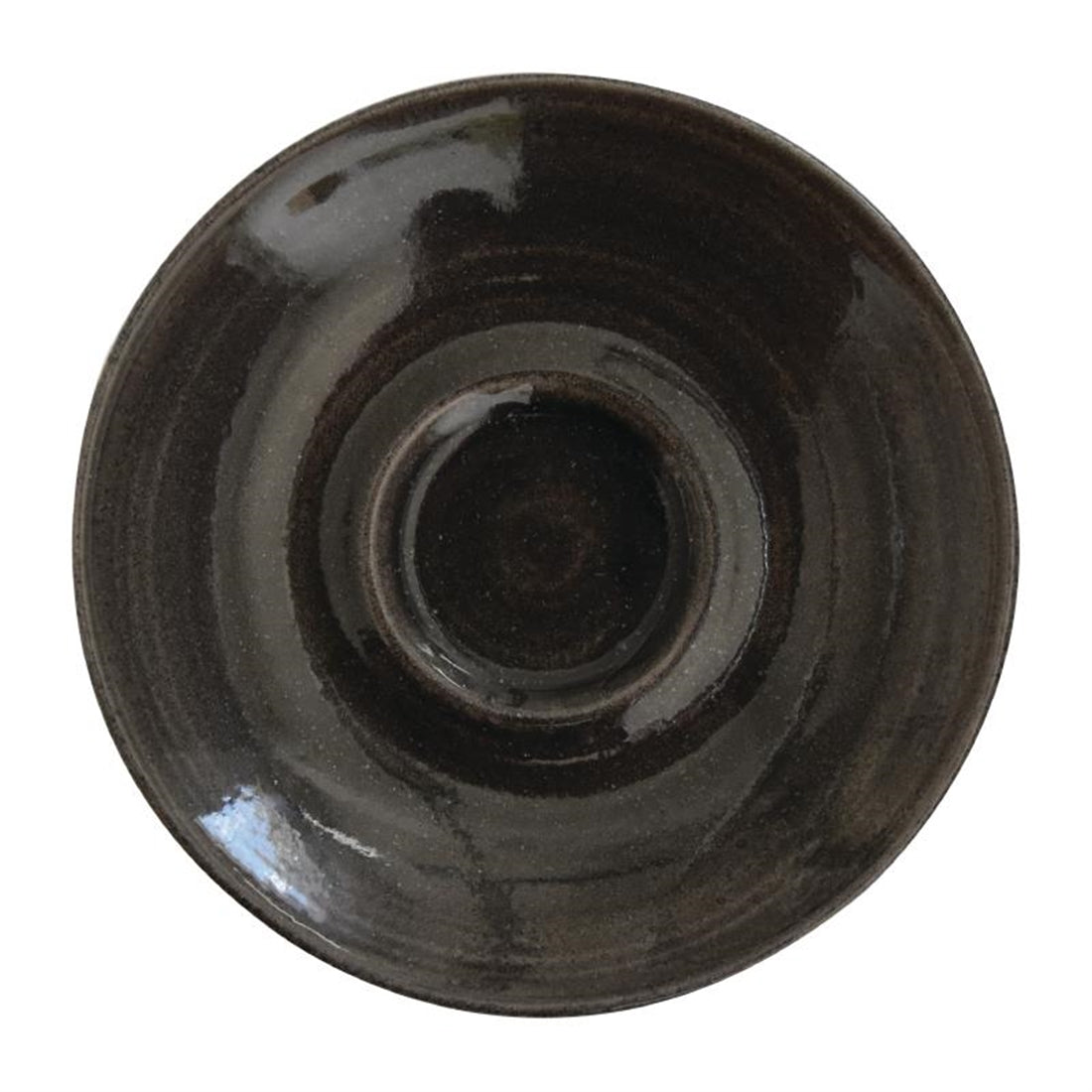 Churchill Monochrome Espresso Saucers Iron Black 114mm (12 Pack)