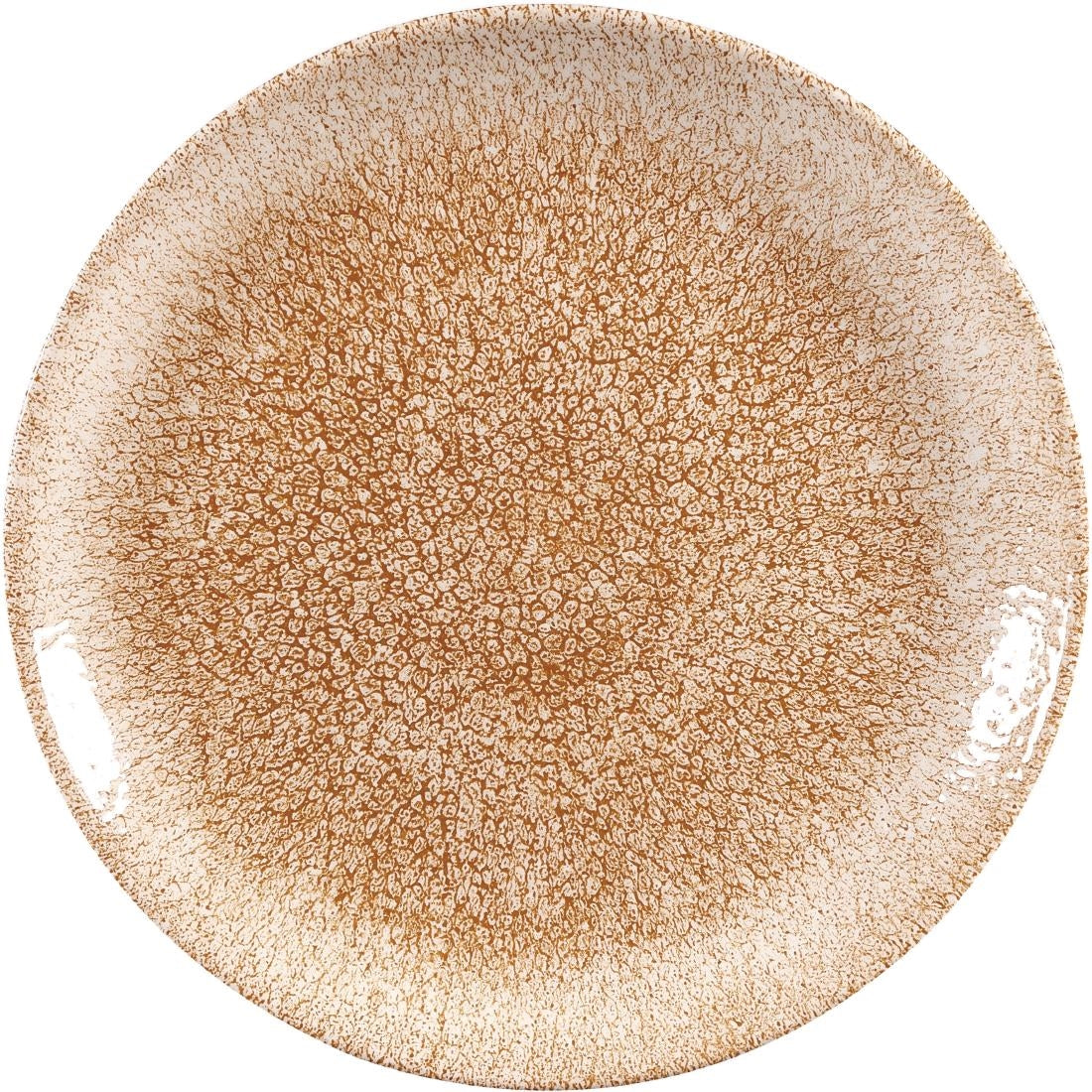 Churchill Studio Prints Raku Coupe Plates Garnet Orange 210mm (12 Pack)