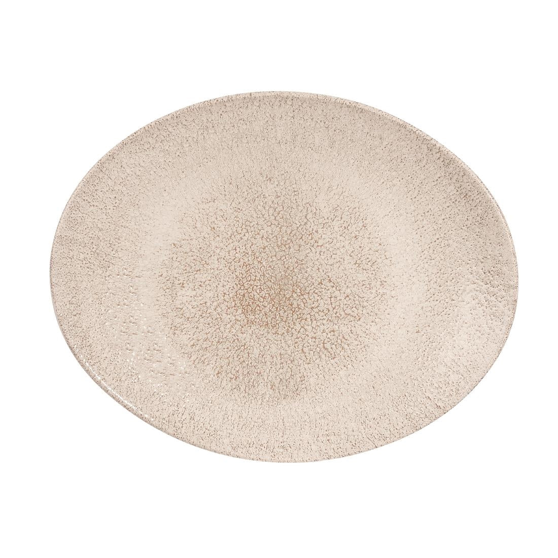 Churchill Studio Prints Raku Oval Coupe Plates Agate Grey 270mm (12 Pack)