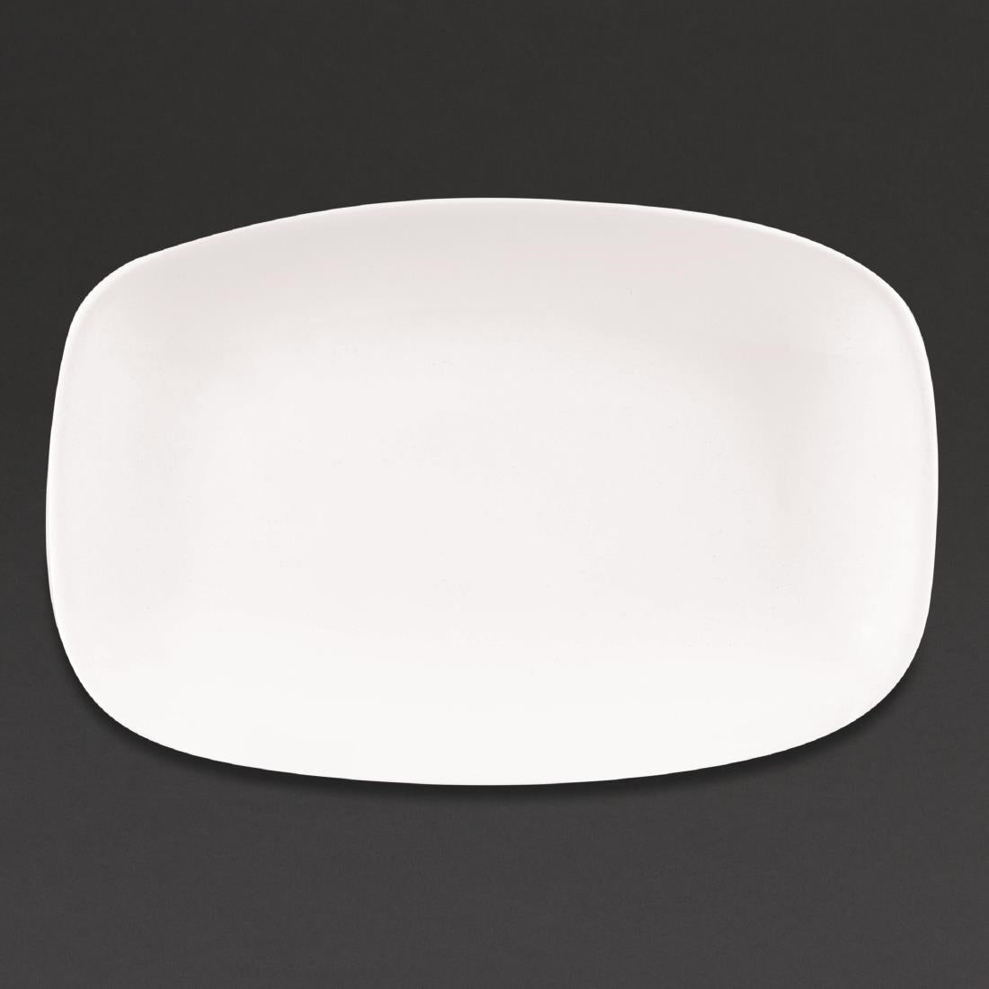 Churchill X Squared Oblong Plates White 157 x 237mm (12 Pack)