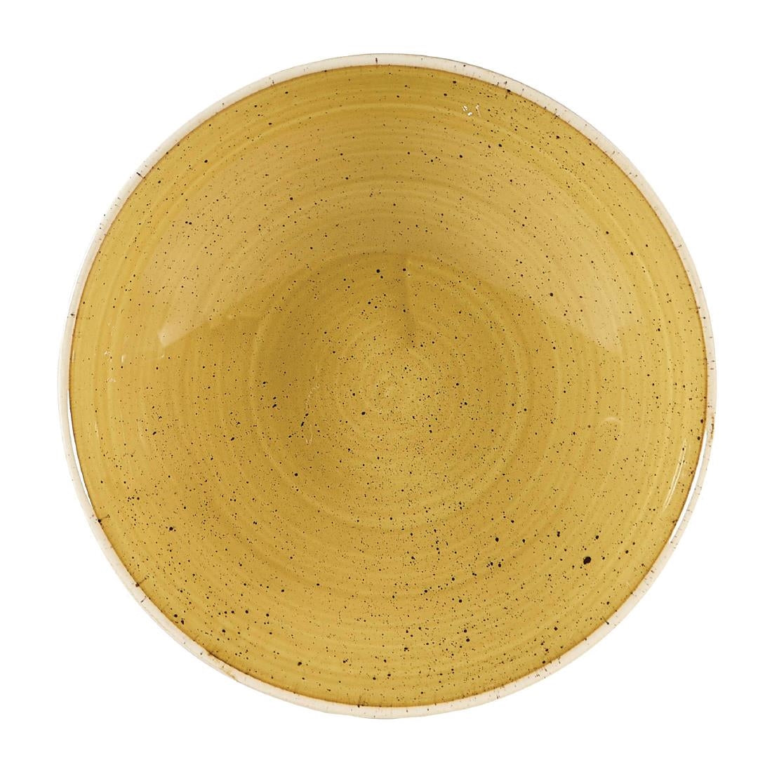 Churchill Stonecast Coupe Bowls Mustard Seed Yellow 182mm (12 Pack)