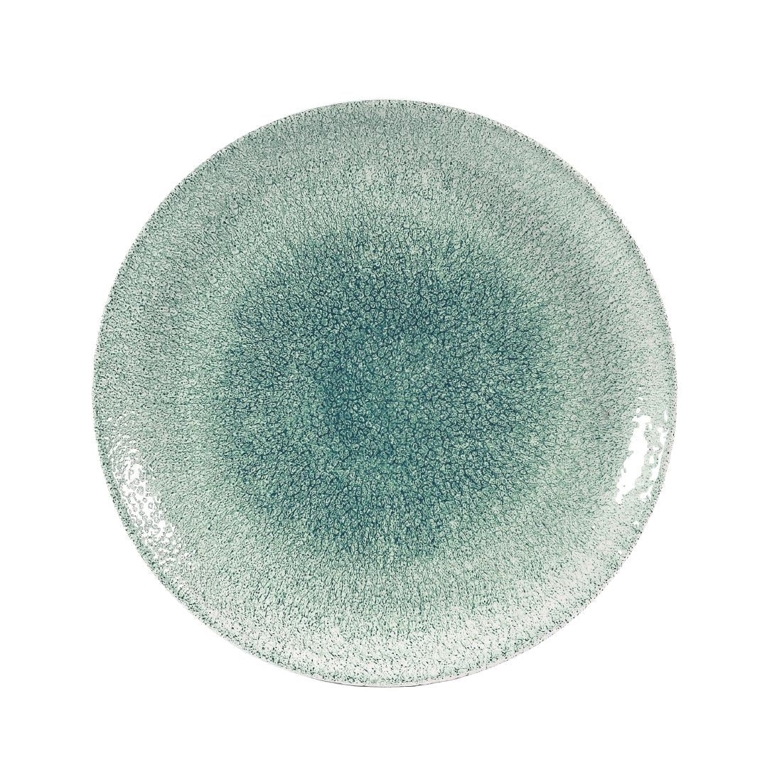 Churchill Studio Prints Raku Coupe Plates Jade Green 288mm (12 Pack)