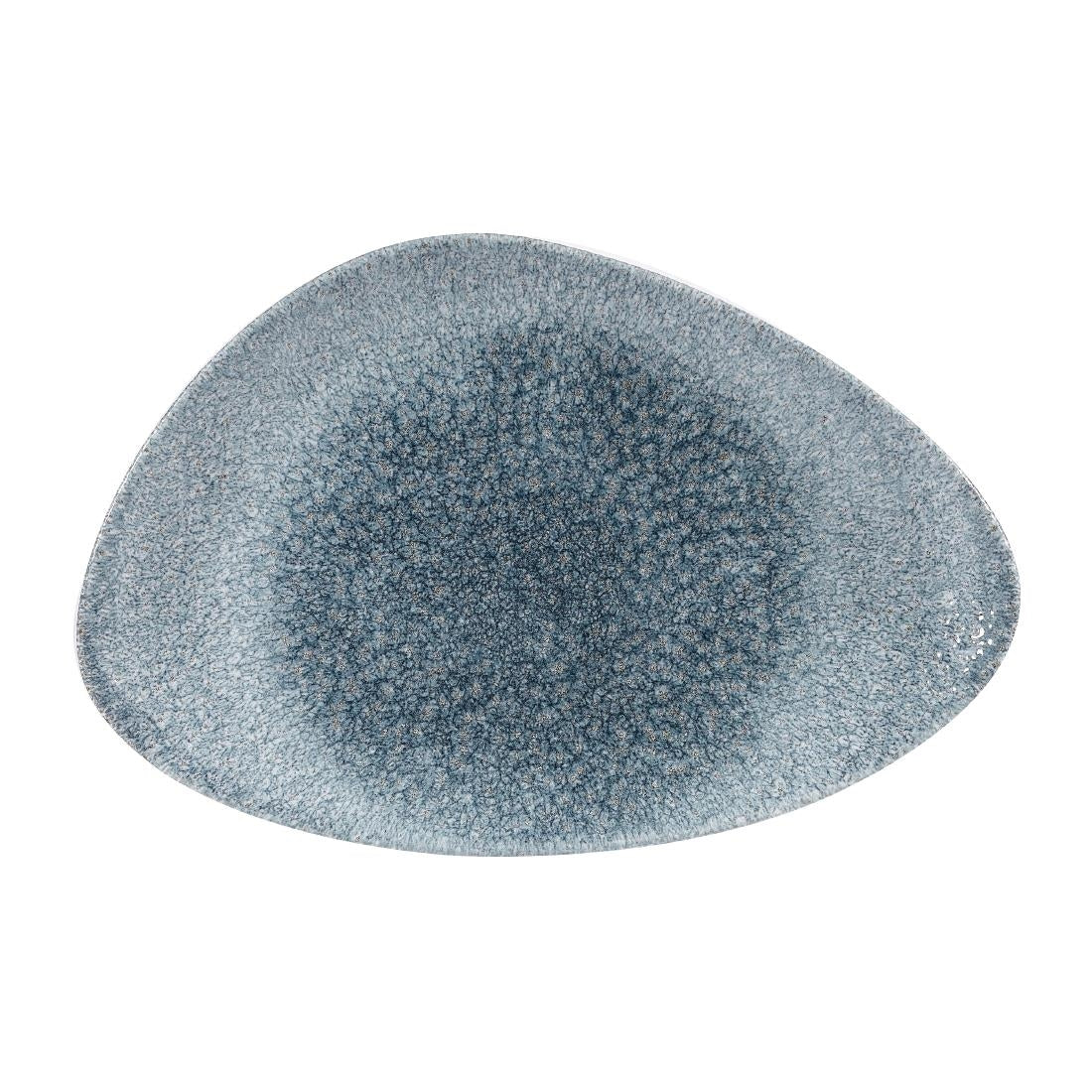 Churchill Studio Prints Raku Triangular Plates Topaz Blue 300mm (6 Pack)