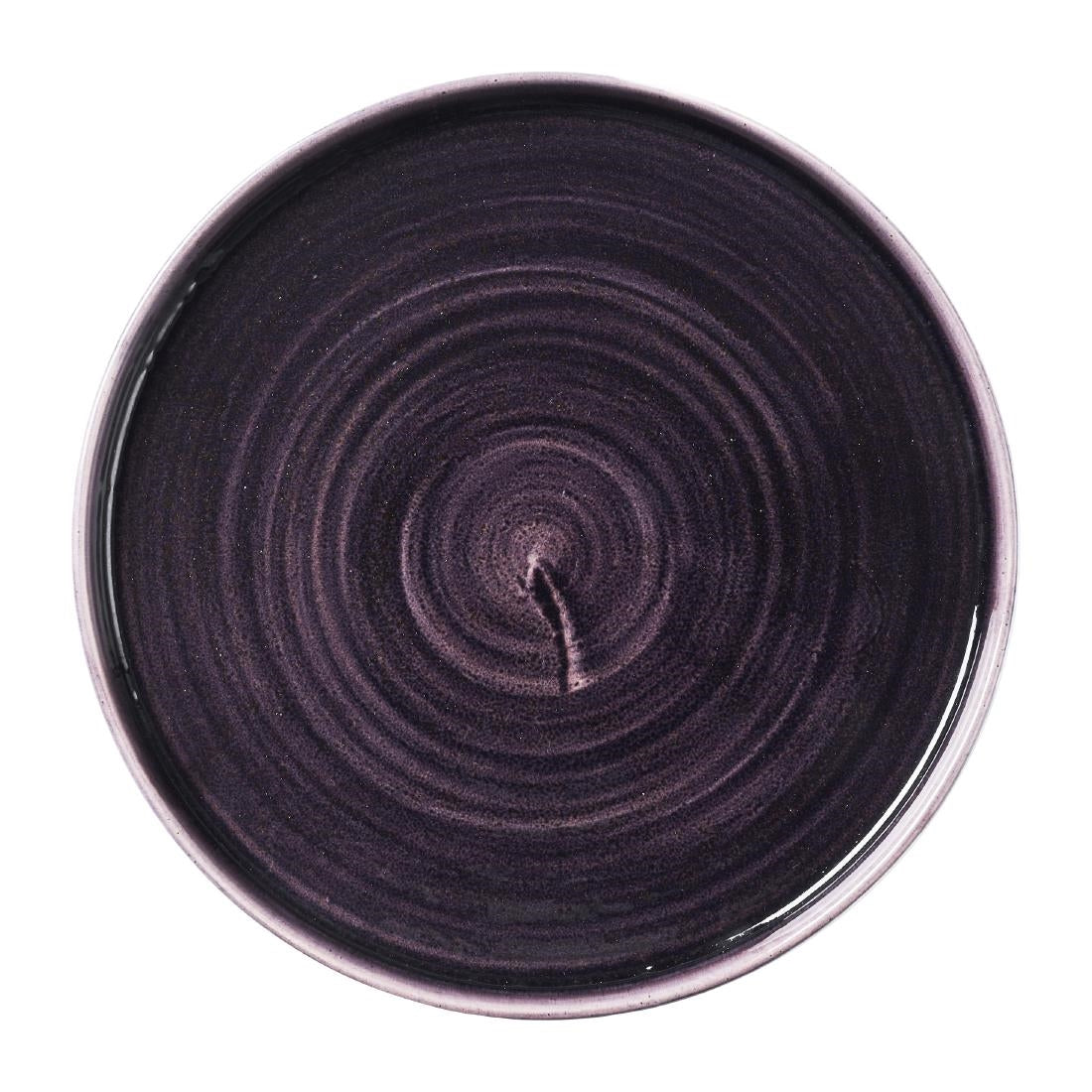 Churchill Stonecast Patina Deep Purple Walled Plates 260mm (6 Pack)