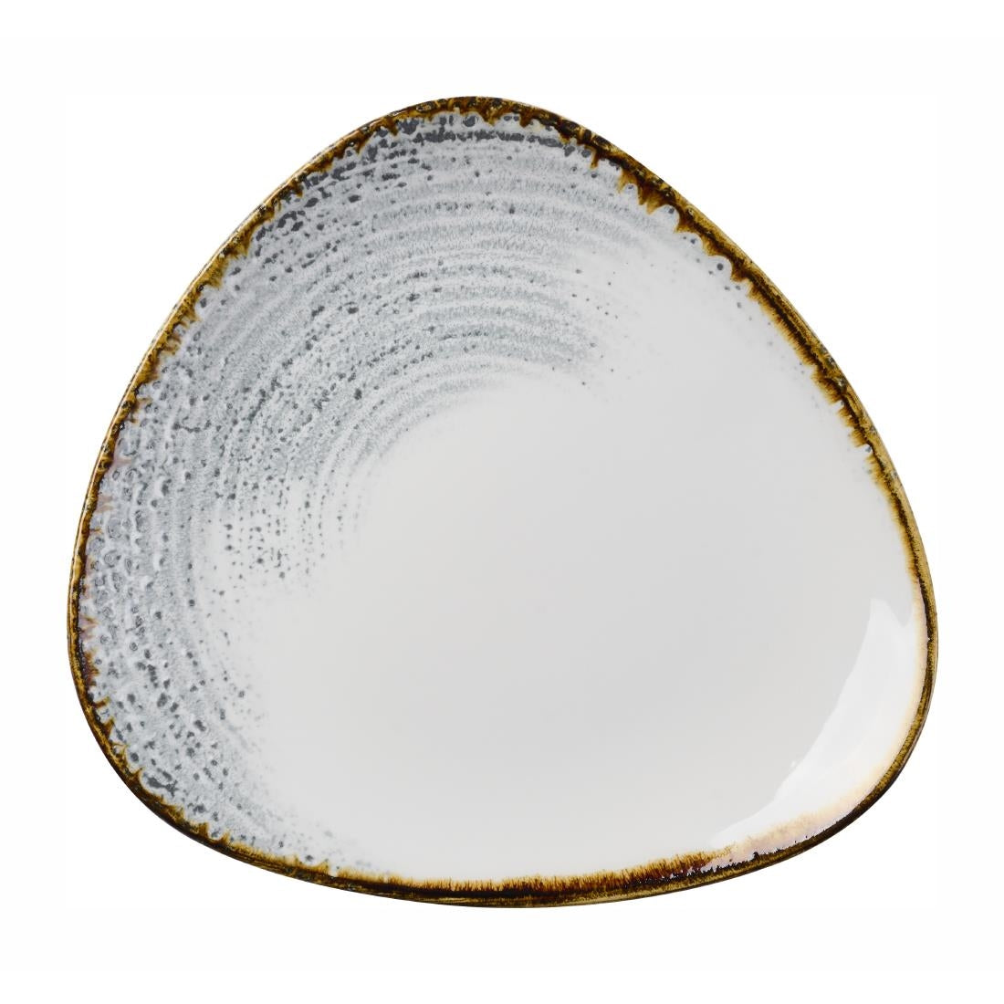 Churchill Homespun Accents Grey Triangle Plates 229mm (12 Pack)