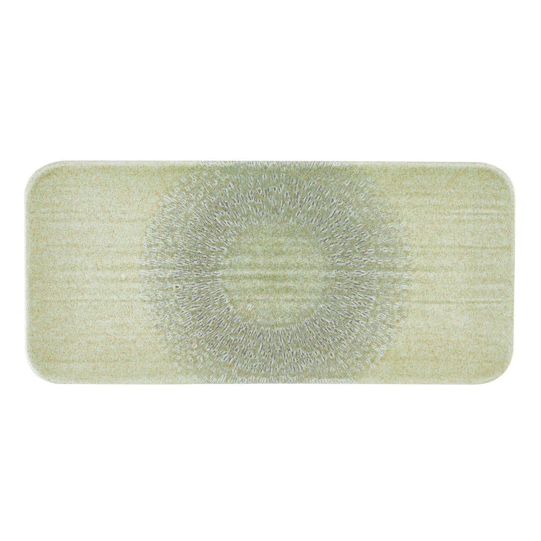Dudson Harvest Grain Speckled Green Rectangular Plate 346 x 156mm (6 Pack)