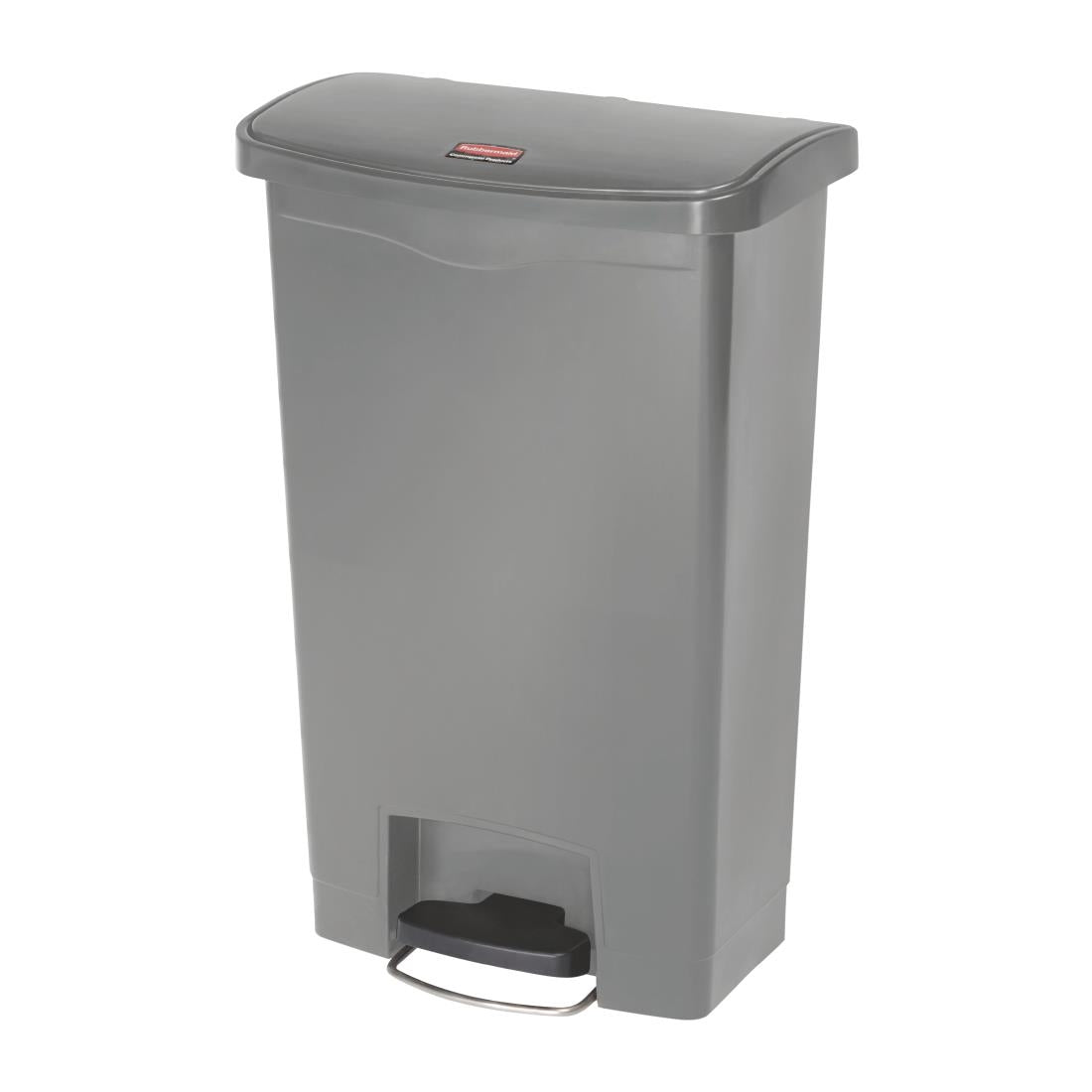 Rubbermaid Slim Jim Front Step-On Pedal Bin Grey 50Ltr