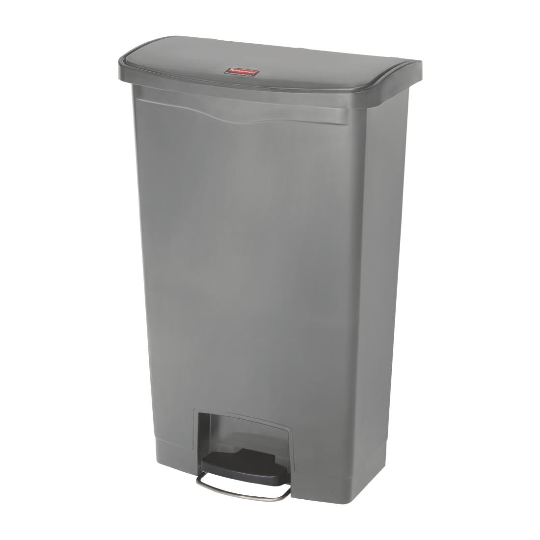 Rubbermaid Slim Jim Front Step-On Pedal Bin Grey 68Ltr